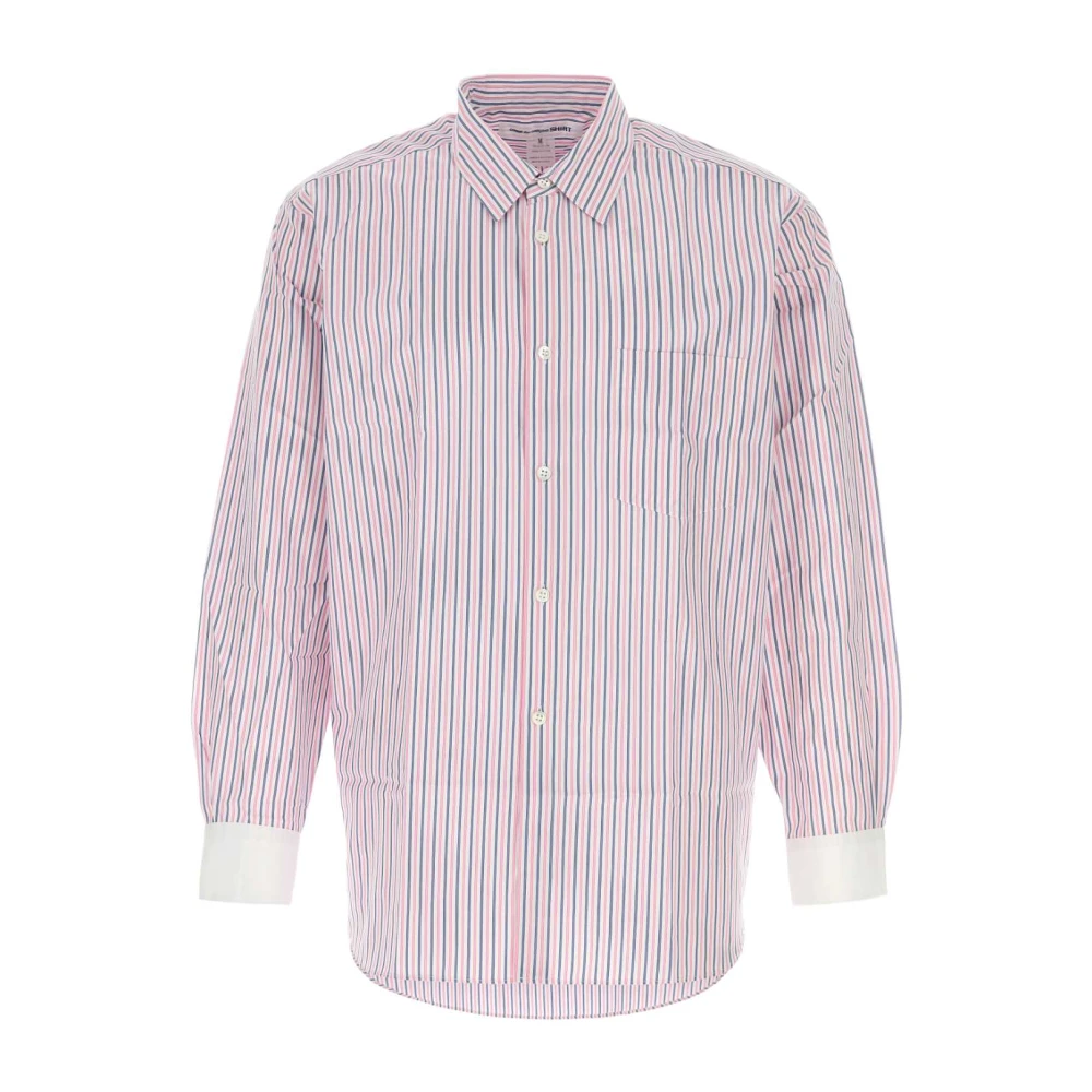 Comme des Garçons Poplin Bedrukt Overhemd Pink Heren