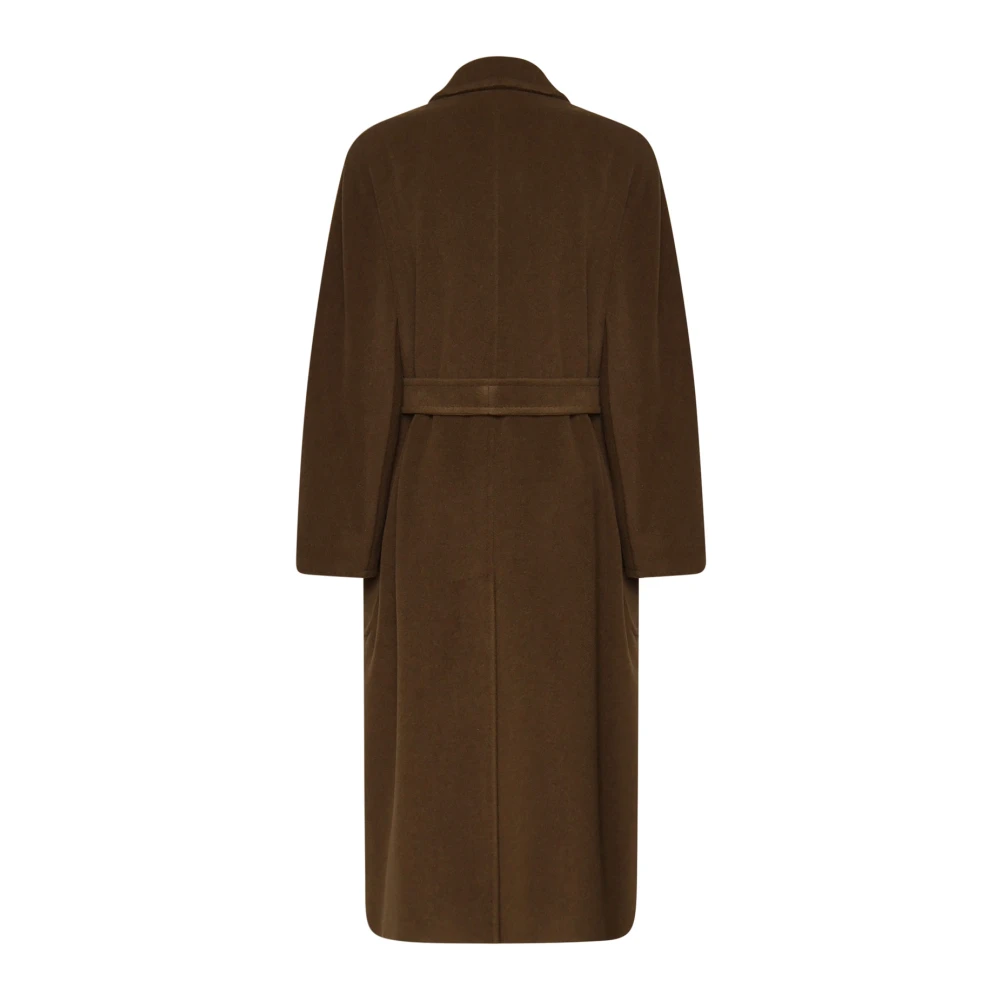 Max Mara Kameeljas met Tailleband Brown Dames