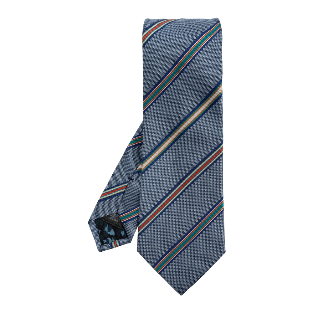 Paul Smith Zijden stropdas Blue Heren