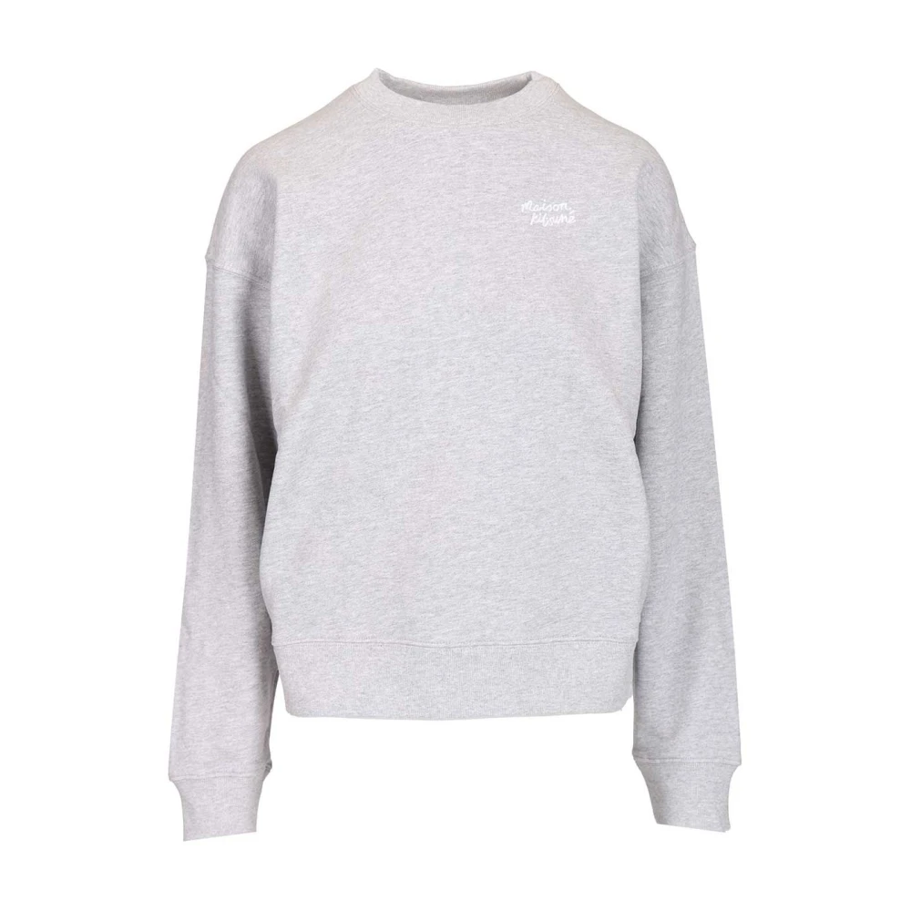 Maison Kitsuné Women's Gray Sweatshirts, L, Sweatshirts & Hoodies
