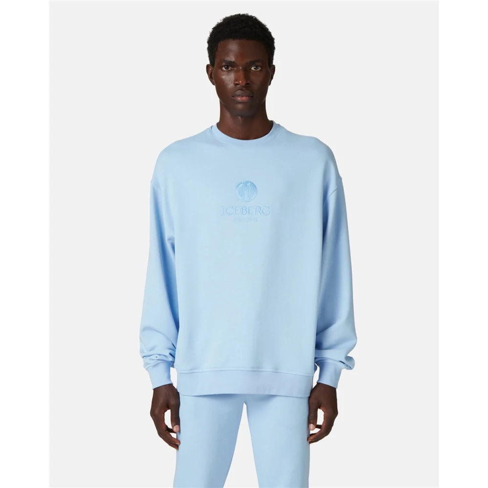 Iceberg Sweatshirt met logo Blue Heren