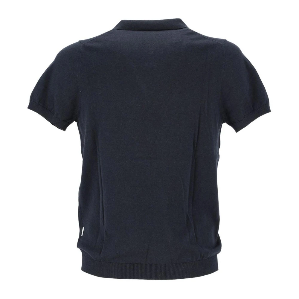 People of Shibuya Blauw Katoen Kasjmier Poloshirt Blue Heren