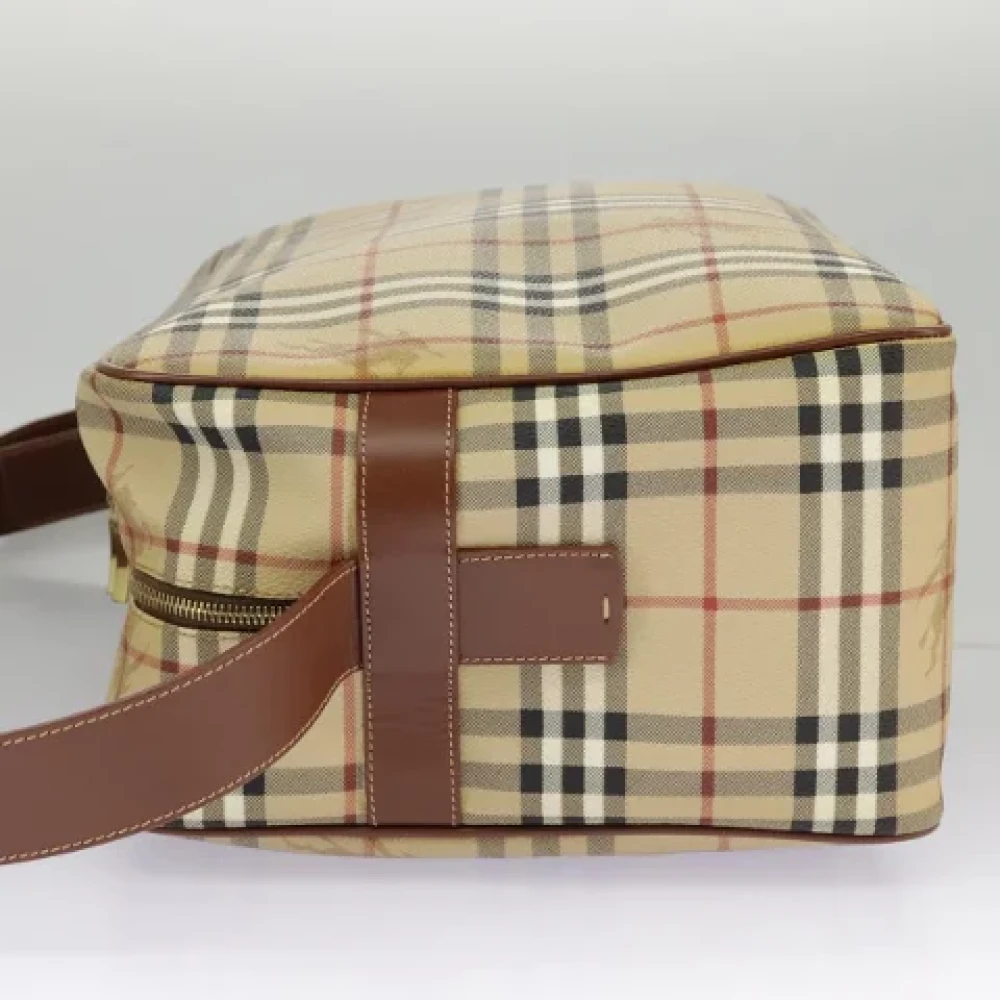 Burberry Vintage Pre-owned Leather shoulder-bags Beige Dames