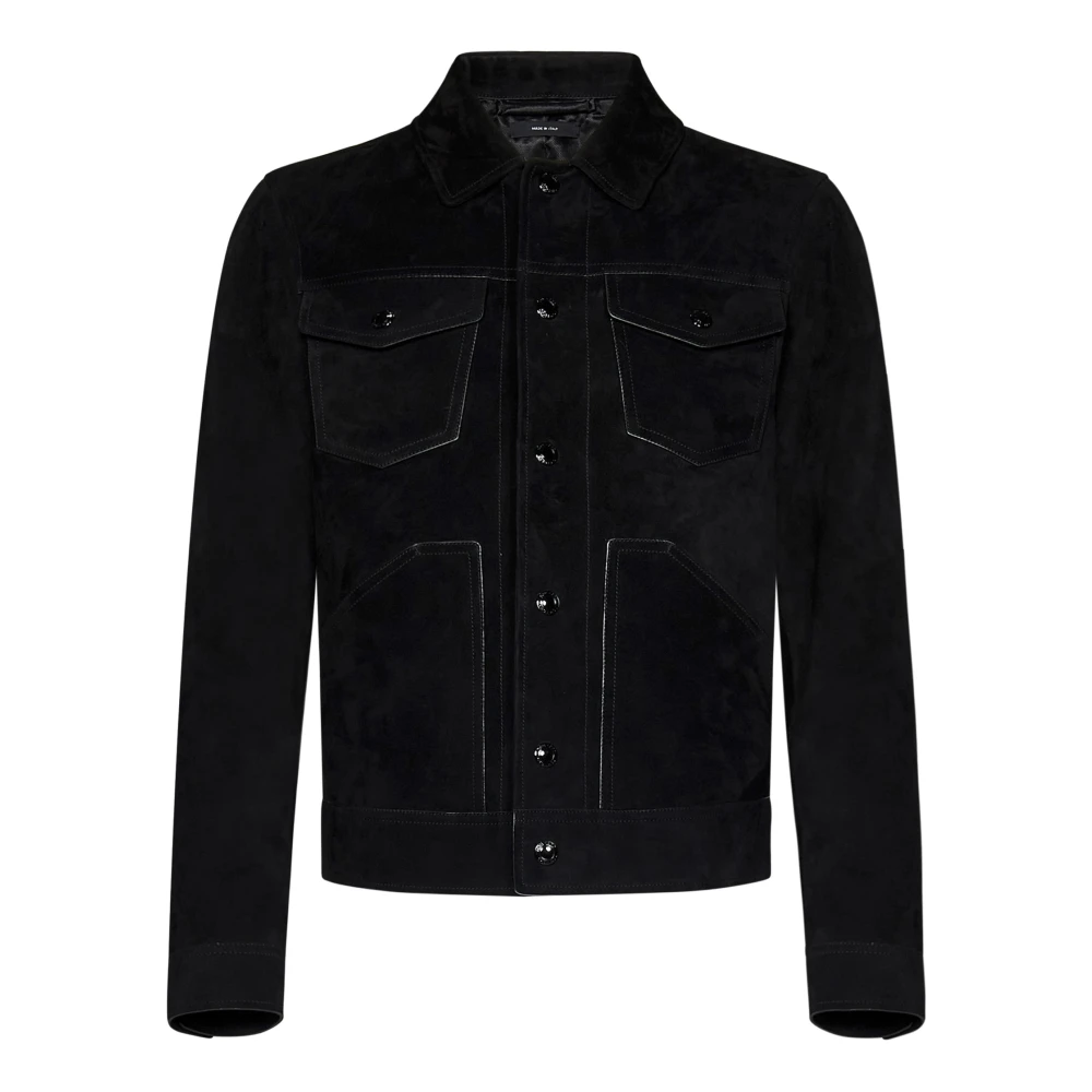 Jackets > Leather Jackets - - Tom Ford - Modalova