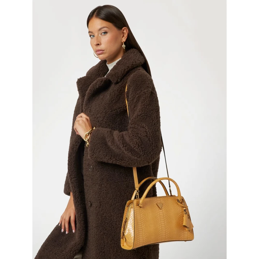 Guess Annita Sml Girlfrien Nutmeg Schoudertas Yellow Dames