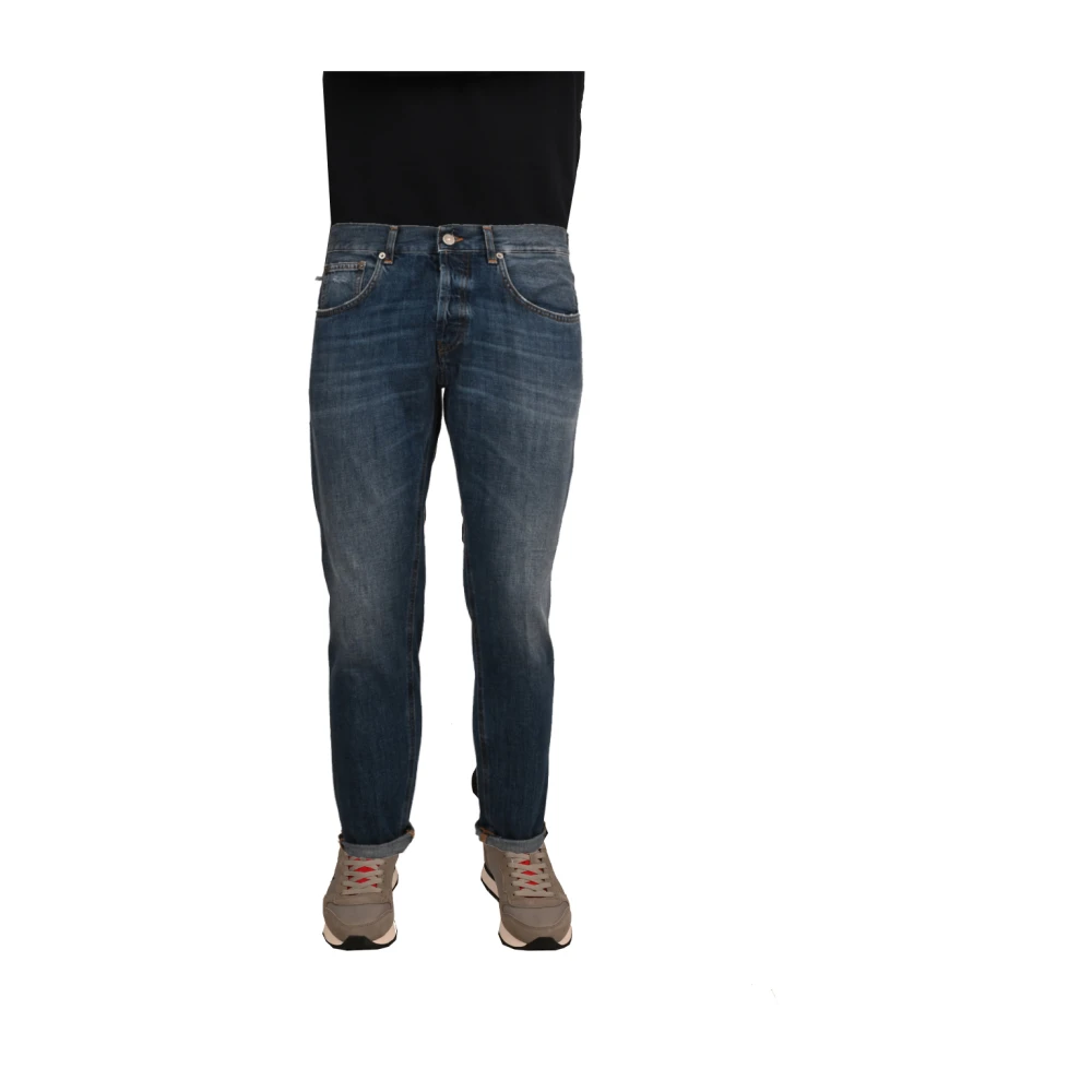 Dondup Slim Fit Katoenen Jeans Blue Heren