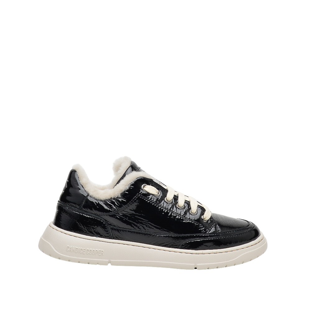 Sneakers dames zwart lak hot sale