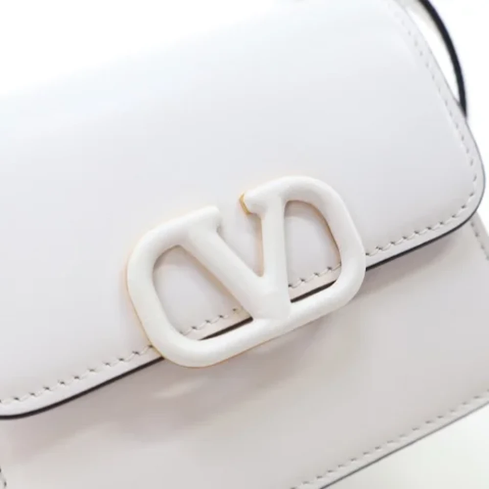 Valentino Vintage Pre-owned Leather handbags White Dames