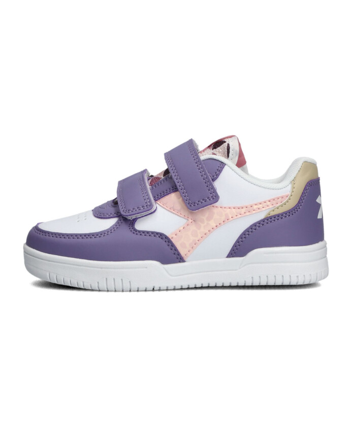 paarse-spotted-lage-top-sneakers