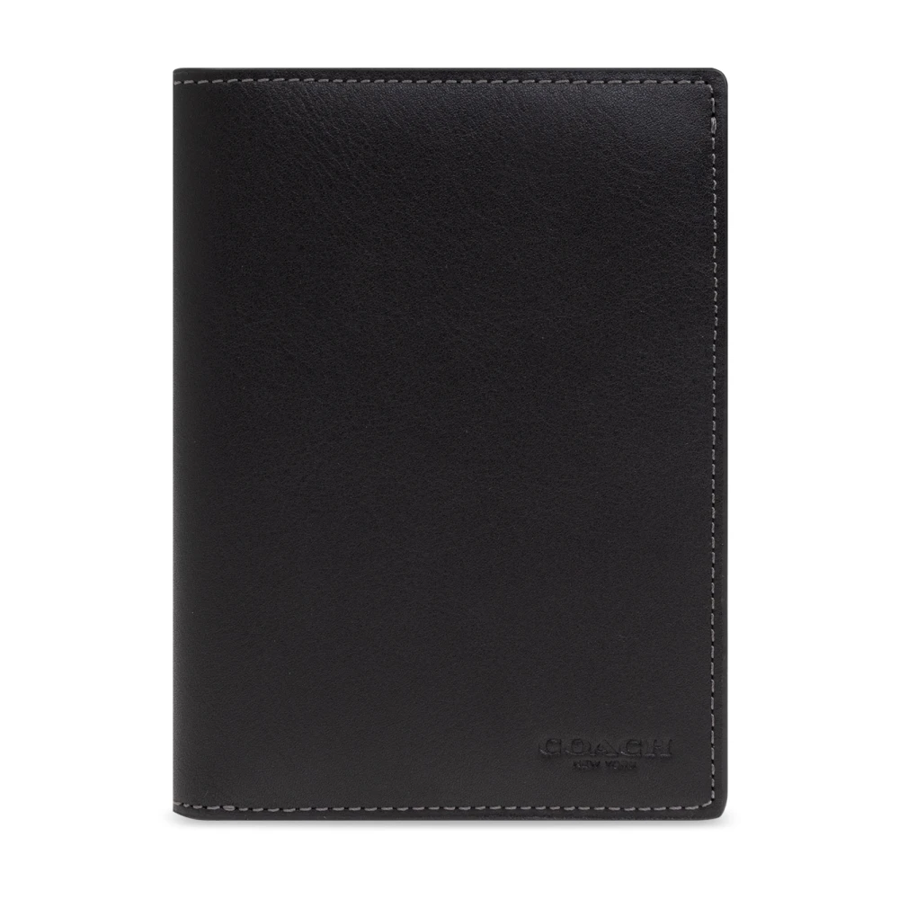 Coach Leren documentenmap Black Heren