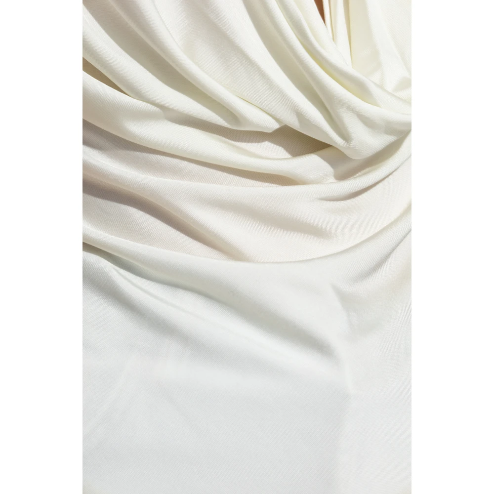Helmut Lang Top met gedrapeerde halslijn White Dames