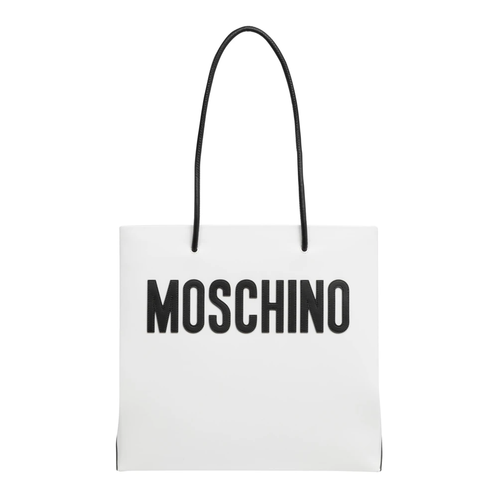 Moschino Logo Tote bag White Dames