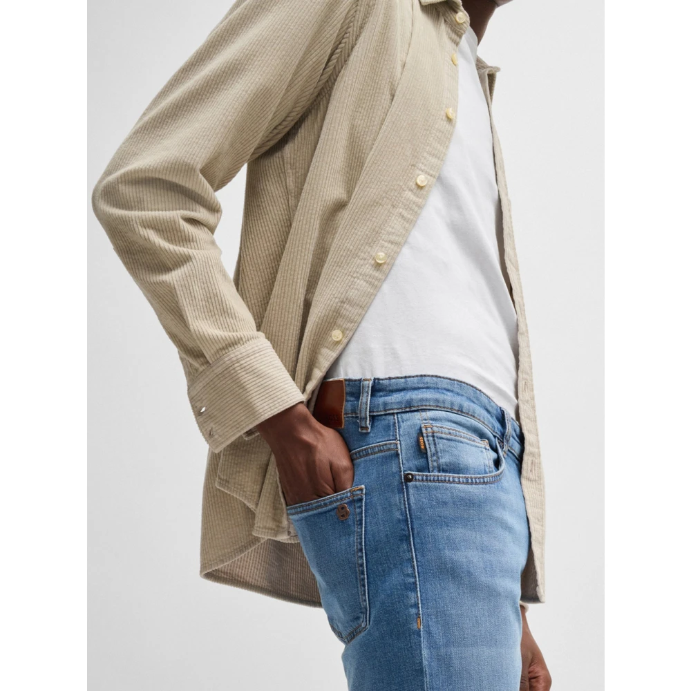 Hugo Boss Slim Fit Denim Jeans Authentieke Stijl Blue Heren