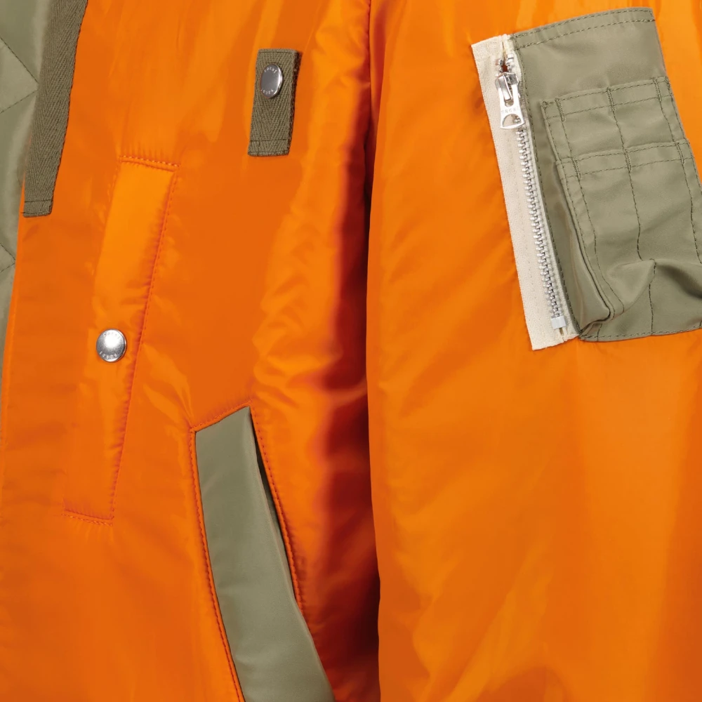 Sacai Omkeerbare Nylon Bomberjack Multicolor Heren