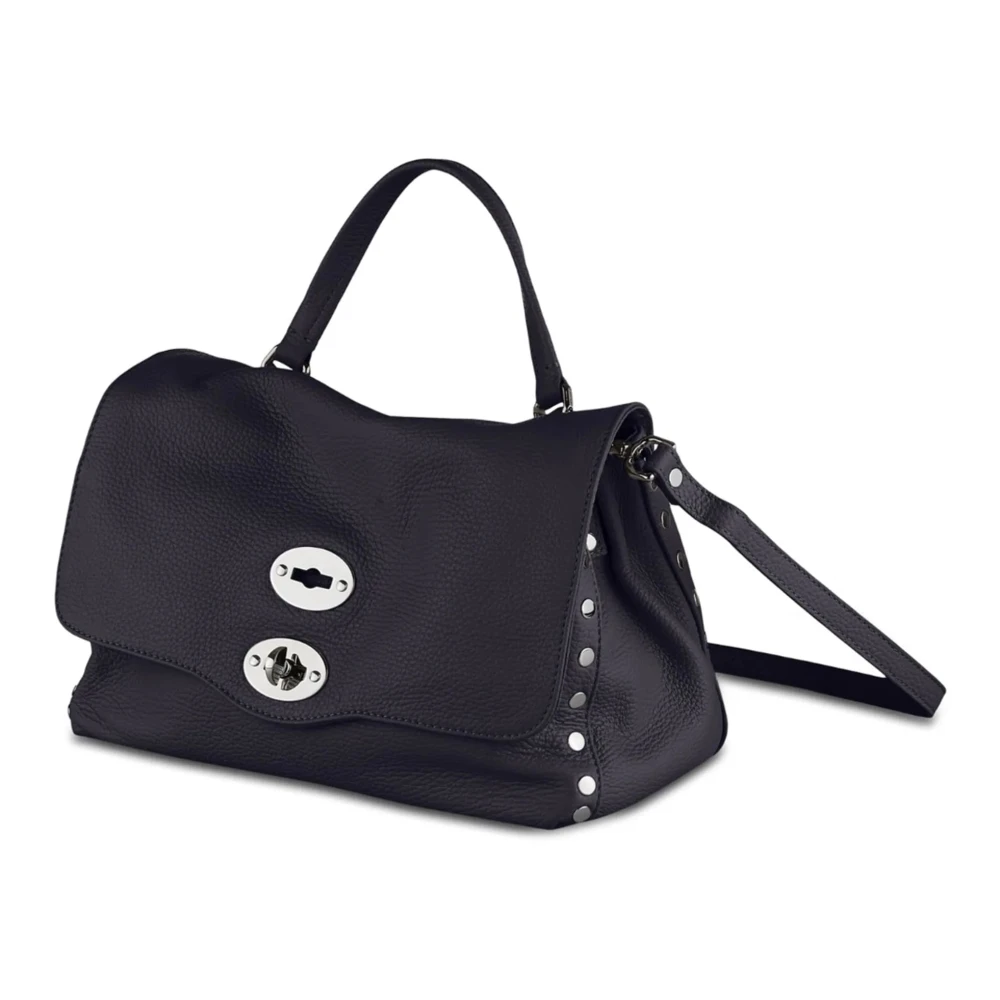 Zanellato Klassieke Zwarte Leren Tas Black Dames