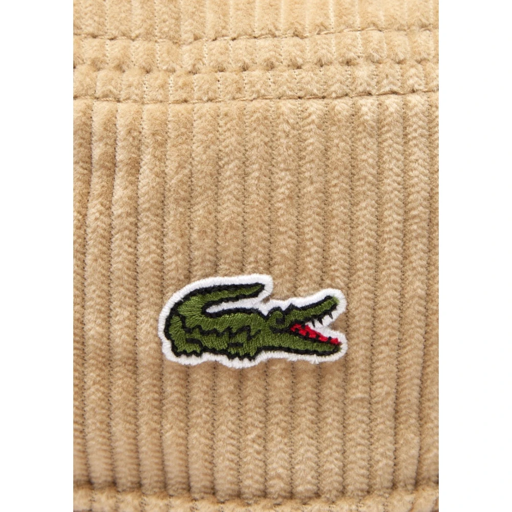Lacoste Ribfluwelen Bob Hoed Beige Heren