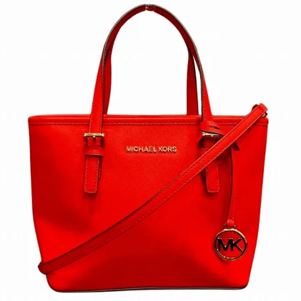Michael Kors Pre-owned Leather handbags Red Dames