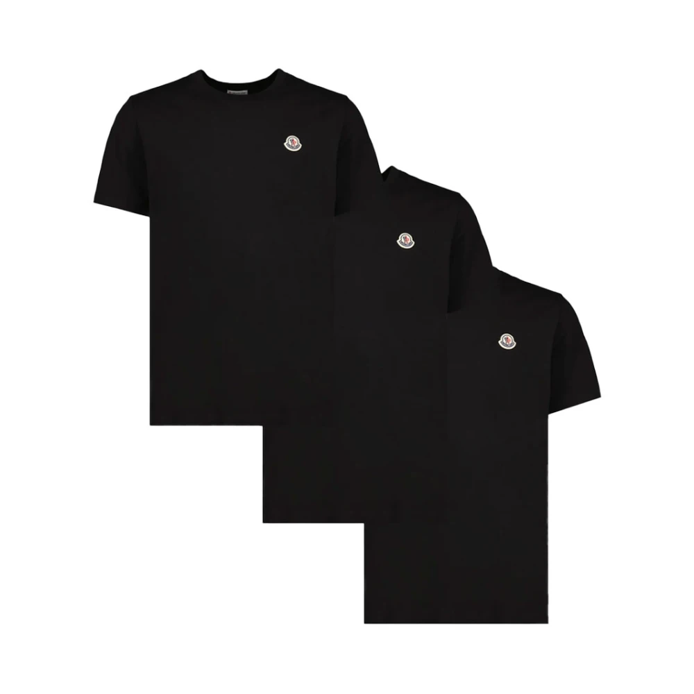 Moncler 3-pack Klassieke T-shirt Black Heren