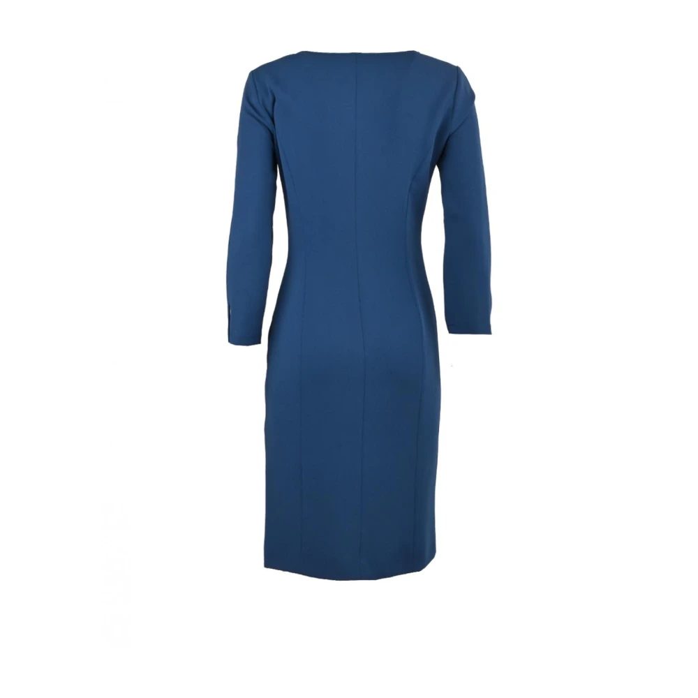 Pennyblack Korte Polyester Jurk met Split Blue Dames