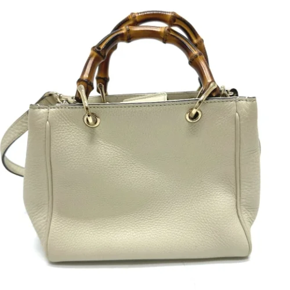 Gucci Vintage Pre-owned Leather handbags White Dames
