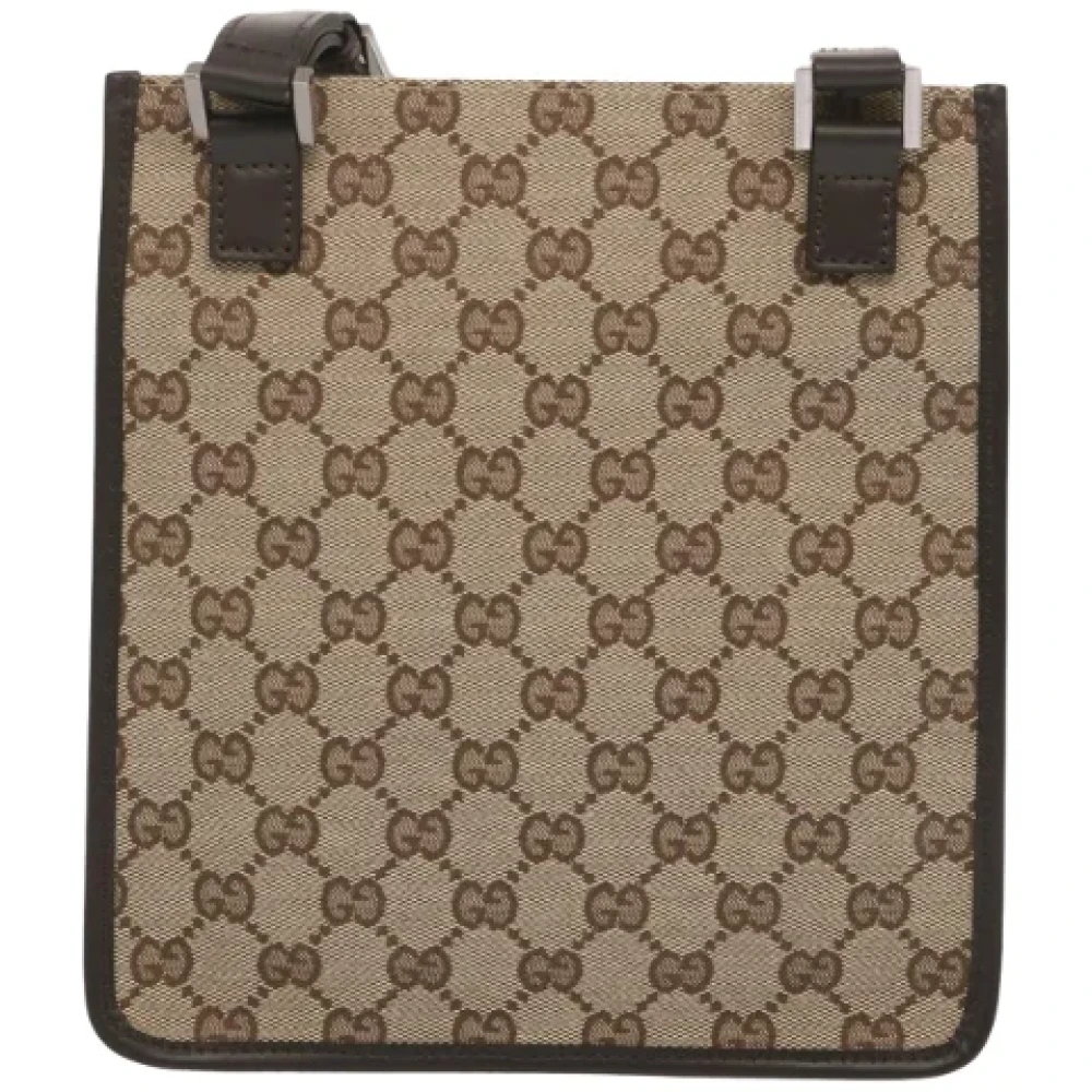 Gucci Vintage Pre-owned Canvas gucci-bags Beige Dames