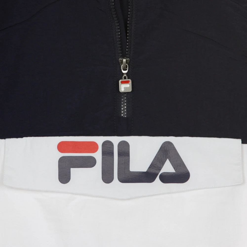 Fila Heren Windbreaker Jas Zwart Rood Wit Multicolor Heren