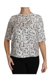 Musical Instruments Print Blouse