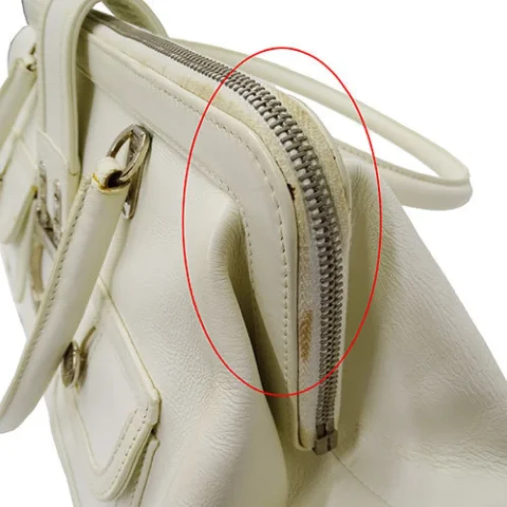 Dior Vintage Pre-owned Leather dior-bags White Dames