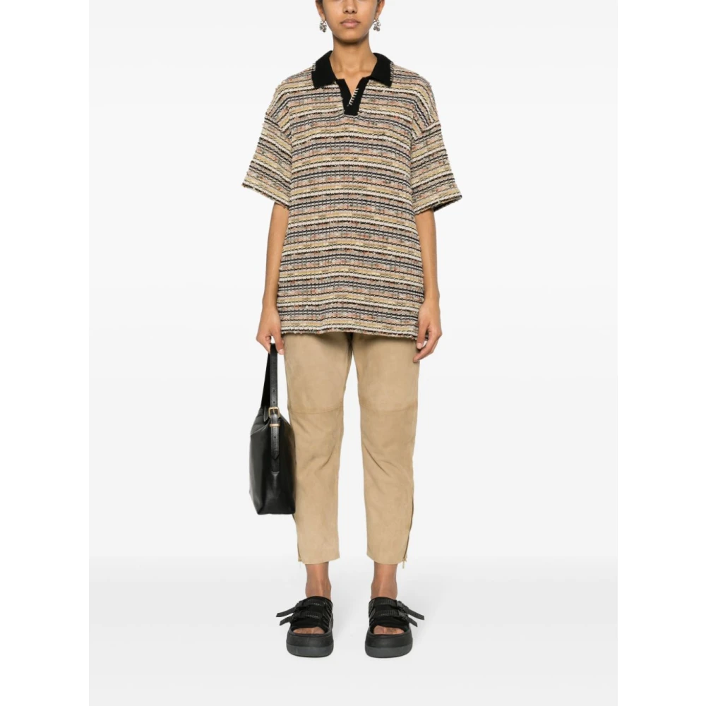 Golden Goose Suede Broek voor Stijlvolle Look Yellow Dames