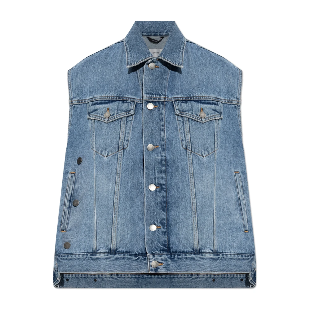 Haikure Kvinno Blå Jackor Dam, M, Denim, Janette Denim Vest