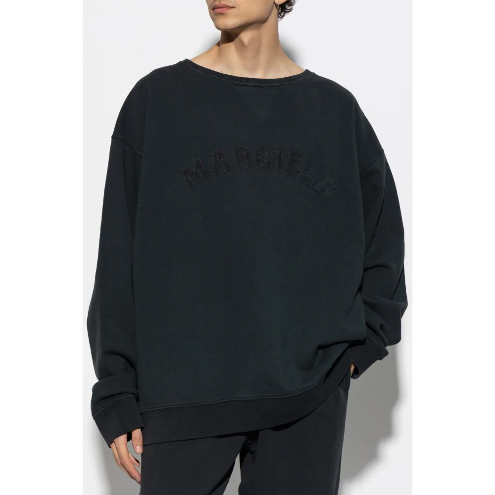 Maison Margiela Sweatshirt met vintage-effect Black Heren