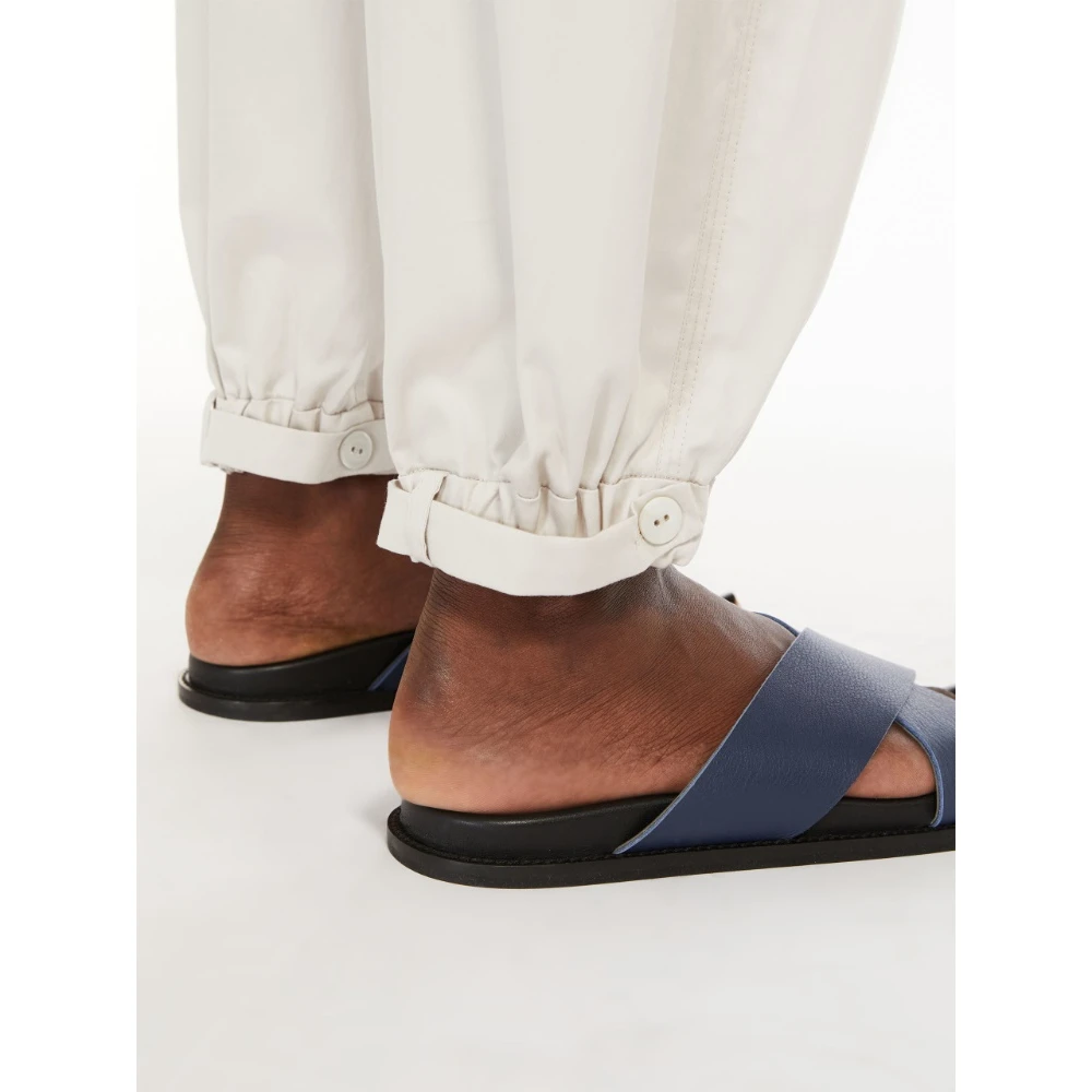 Max Mara Lichtgewicht katoenen broek Beige Dames