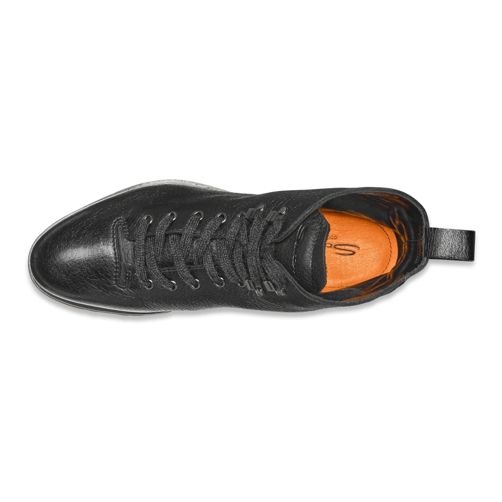 Santoni Leren enkellaars