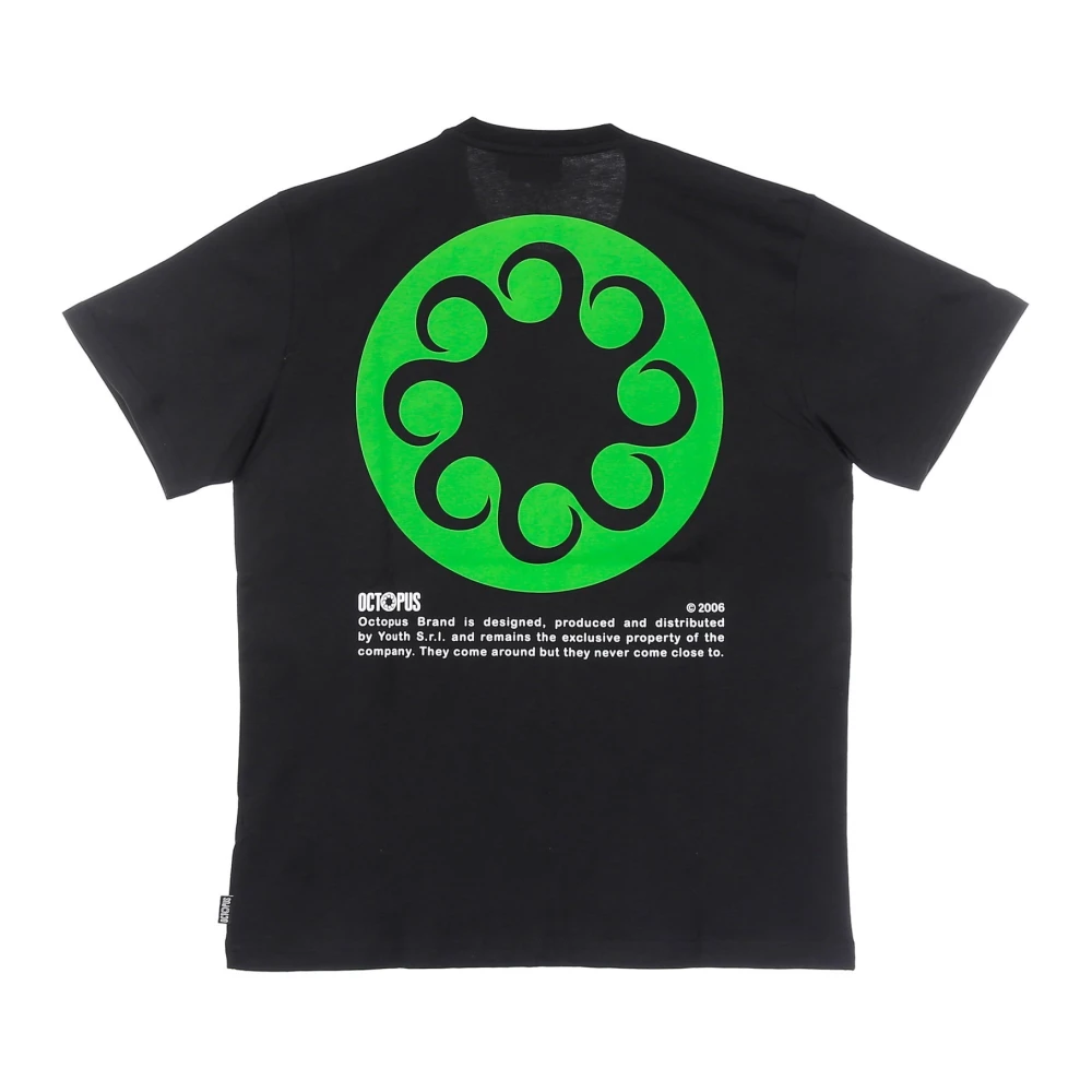 Octopus Logo Tee Zwart Streetwear Black Heren
