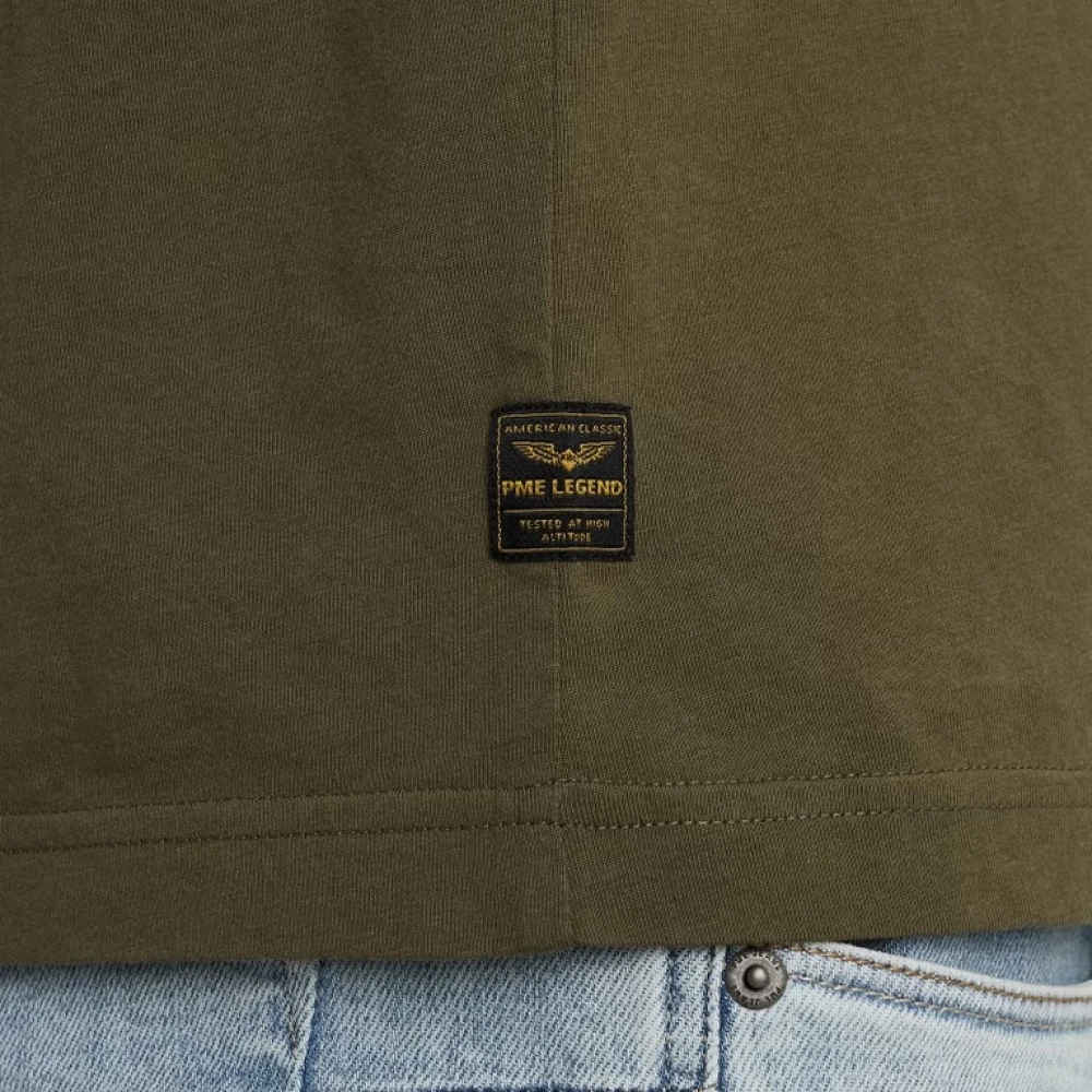 PME Legend Cargo Style Jersey T-Shirt Green Heren