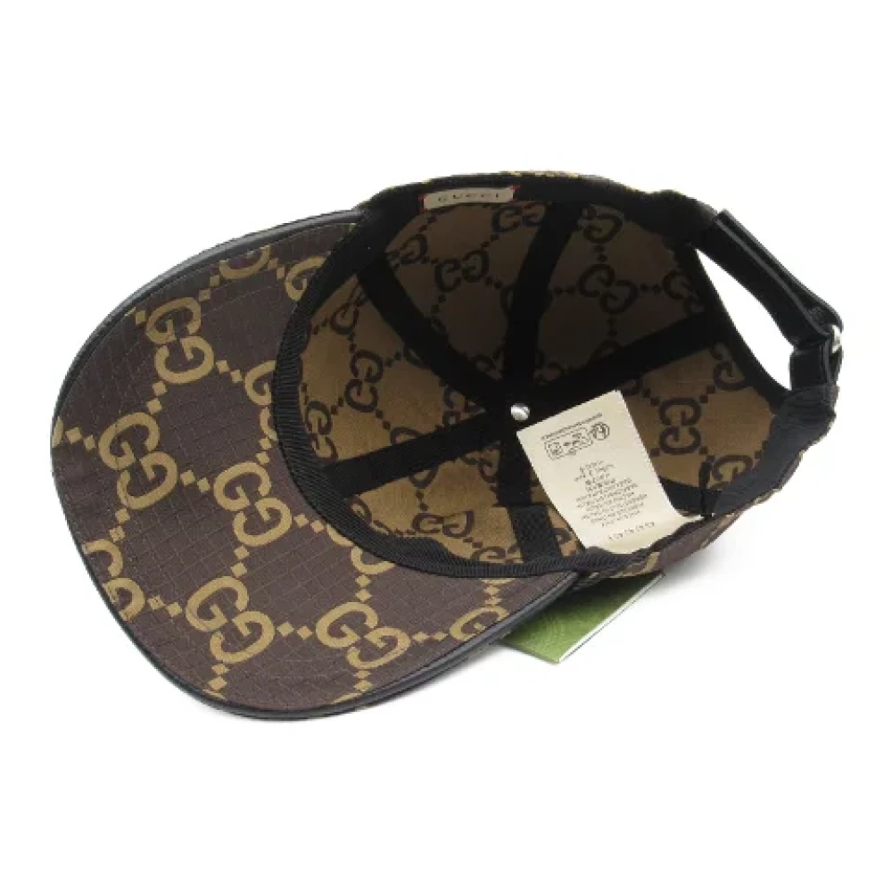 Gucci Vintage Pre-owned Fabric hats Brown Dames