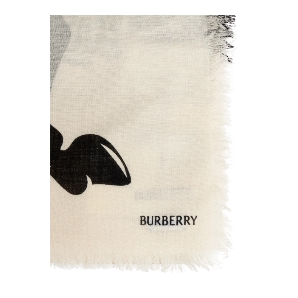 Burberry Wollen sjaal White Unisex
