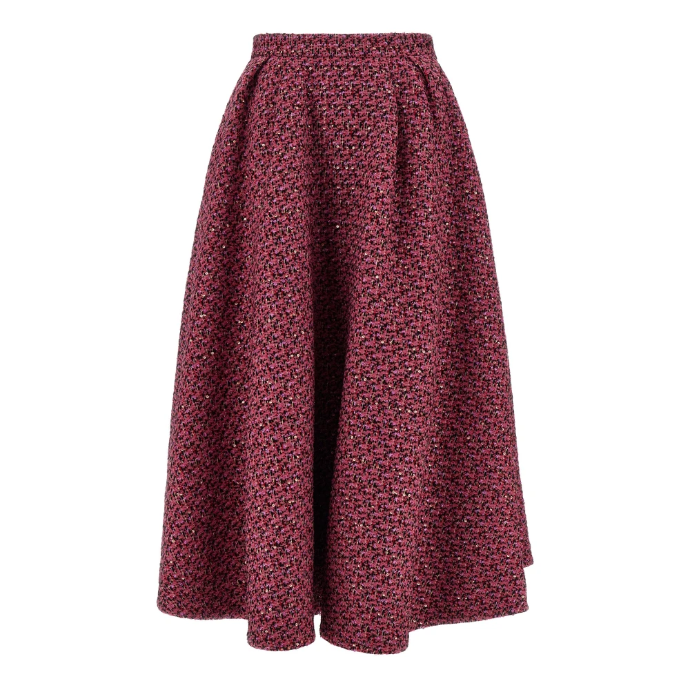 Alessandra Rich Women's Pink Midi Skirts, 2XS, Skirts