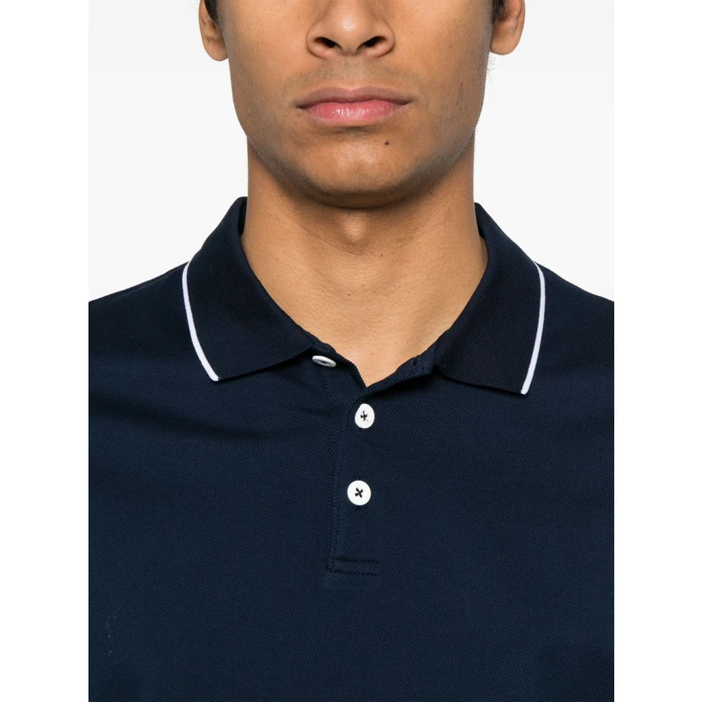 Giorgio Armani Blauwe T-shirts en Polos Blue Heren