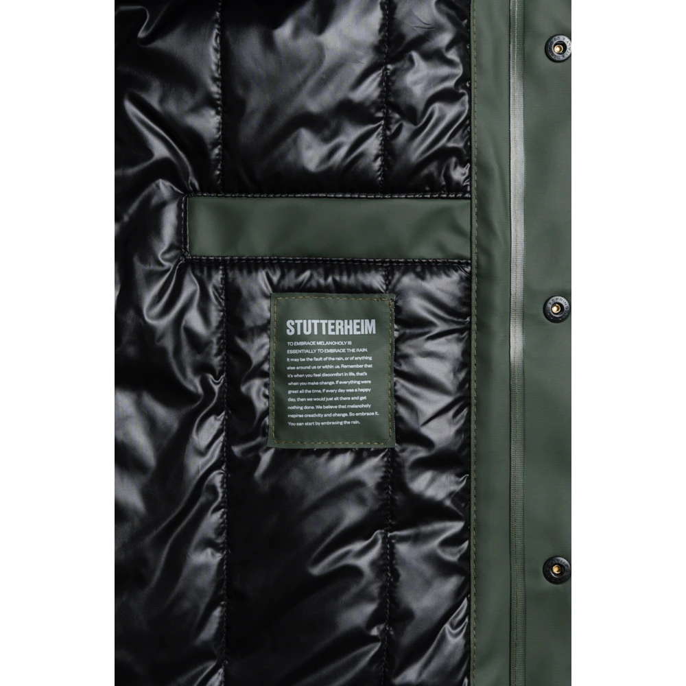Stutterheim Waterdichte Winter Overshirt Jas Green Heren
