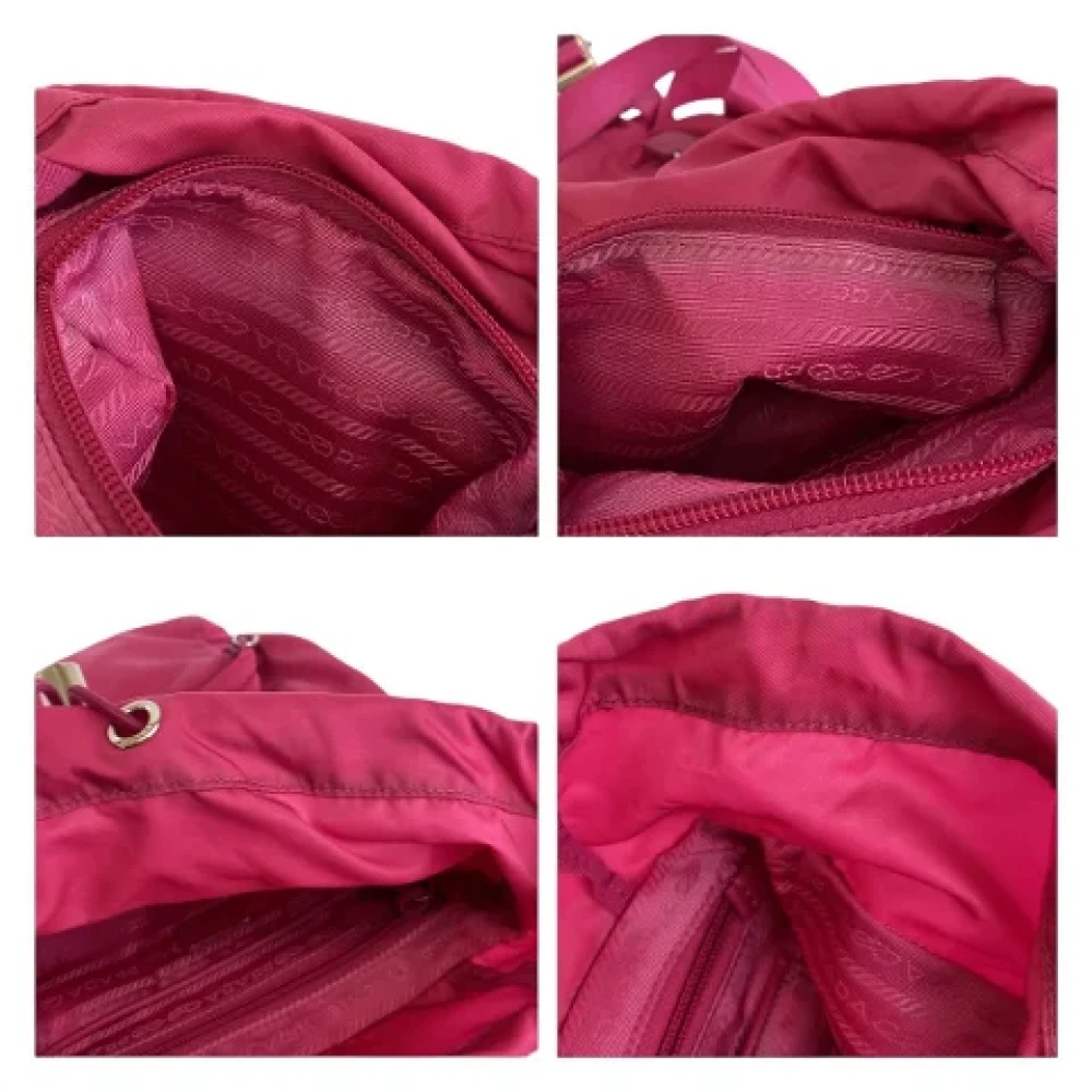 Prada Vintage Pre-owned Canvas backpacks Pink Dames