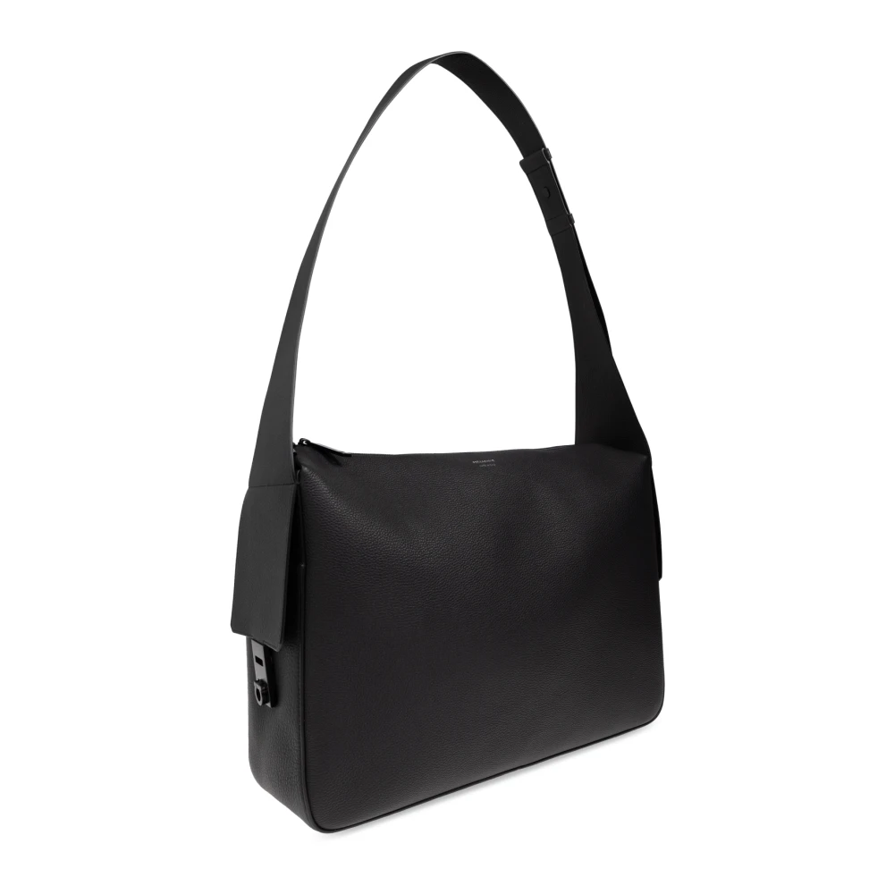 Salvatore Ferragamo Schoudertas Twins Black Heren