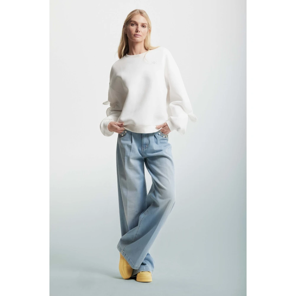 Kocca Minimalist Logo Sweatshirt White Dames
