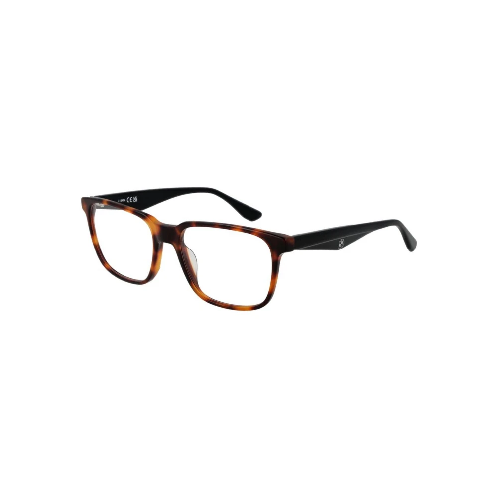 Bmw Men's Brown Glasses, One Size, Rectangle Optical Frames With Demo Lenses