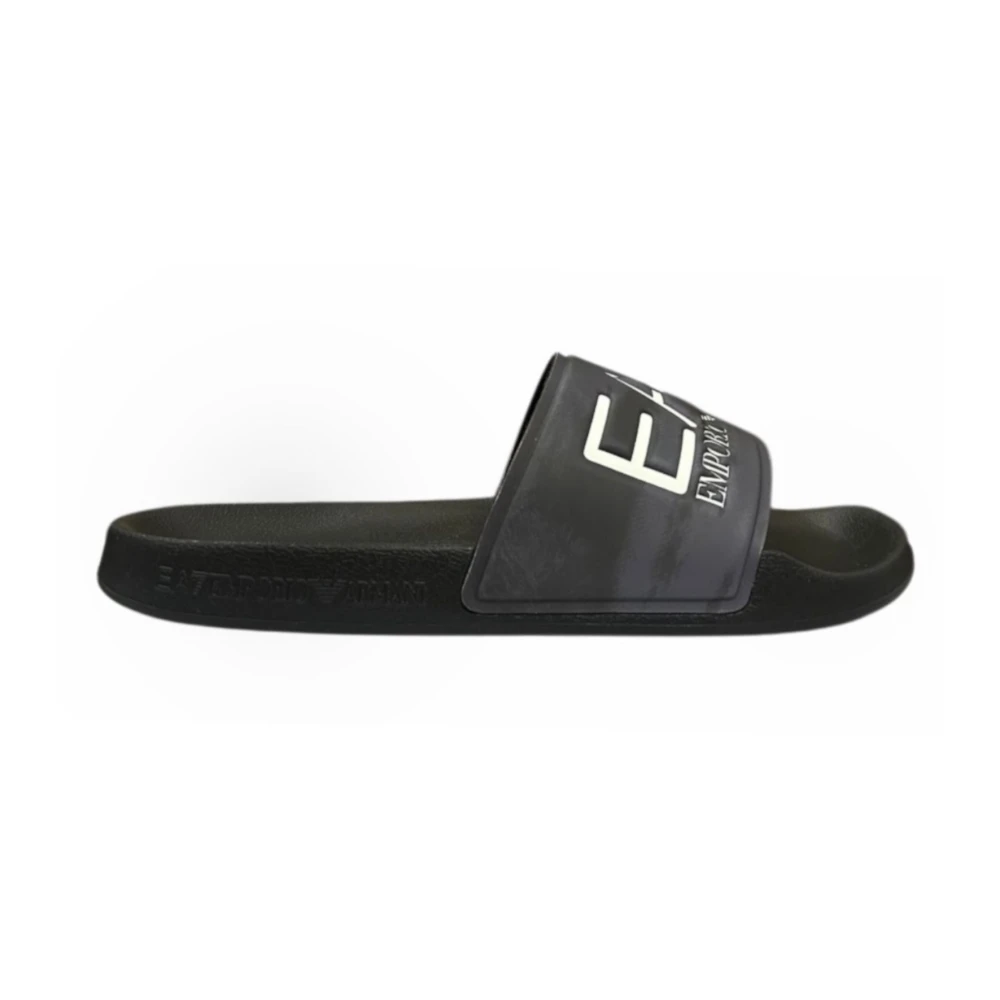 Emporio Armani Ea7 Men's Black Flip Flops & Sliders
