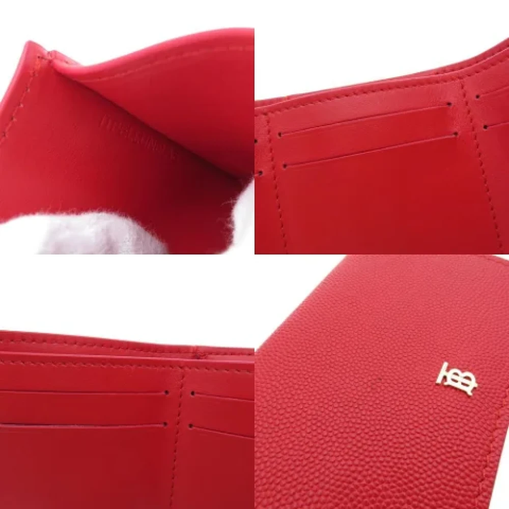 Burberry Vintage Pre-owned Leather wallets Red Dames
