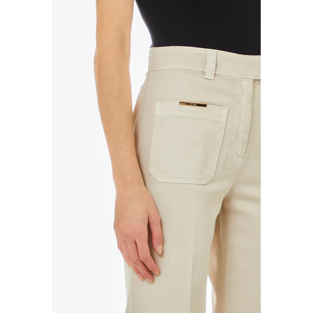 Liu Jo Rechte Pijp Broek Gray Dames