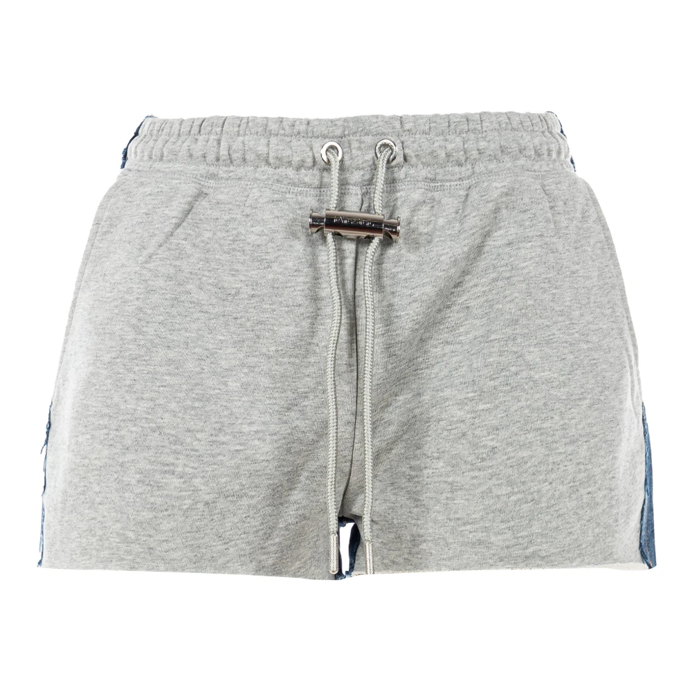 Diesel Sportieve denim shorts voor dames Gray Dames