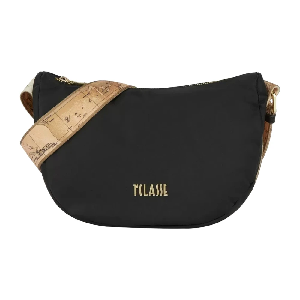 Alviero Martini 1a Classe Nylon Schoudertas met Geo Classic Black Dames