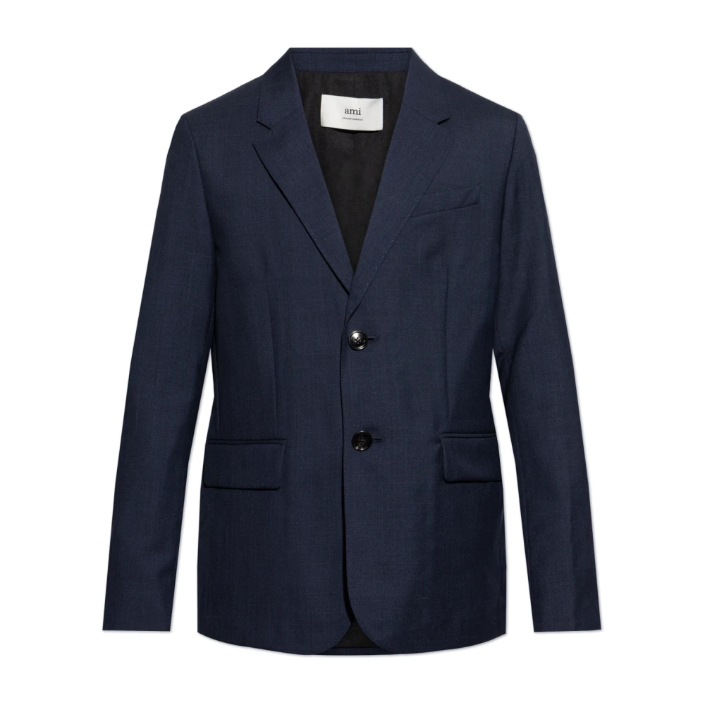 Ami Paris Wollen blazer Blue Heren